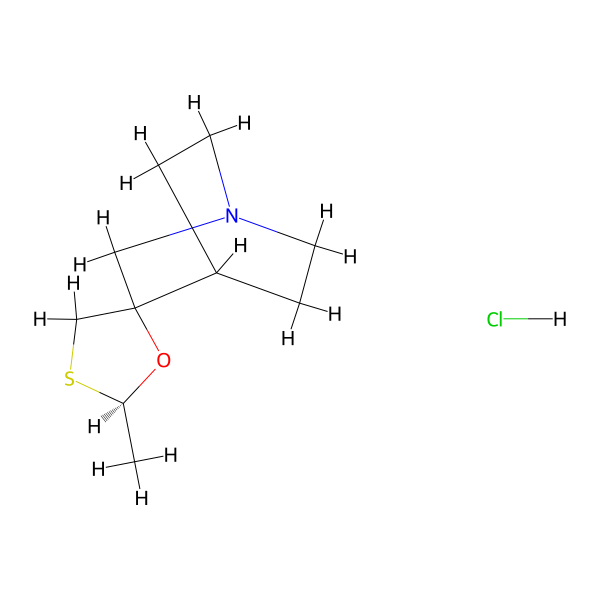 AF 102A hydrochloride molecular structure, CAS 107220-29-1