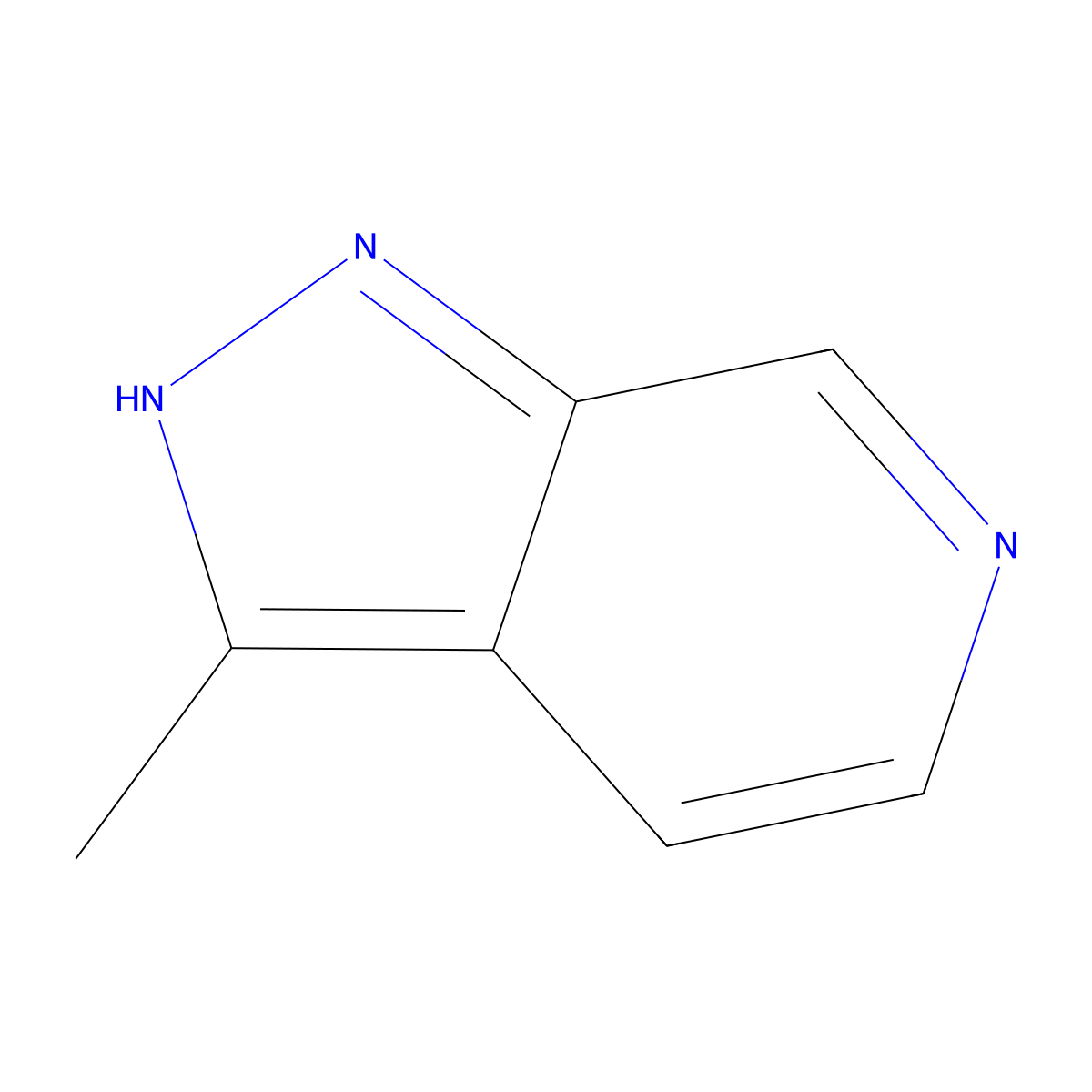 3-Methyl-1H-pyrazolo[3,4-c]pyridine molecular structure, CAS 1072249-89-8