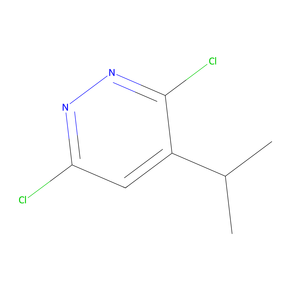 3,6-Dichloro-4-isopropylpyridazine molecular structure, CAS 107228-51-3