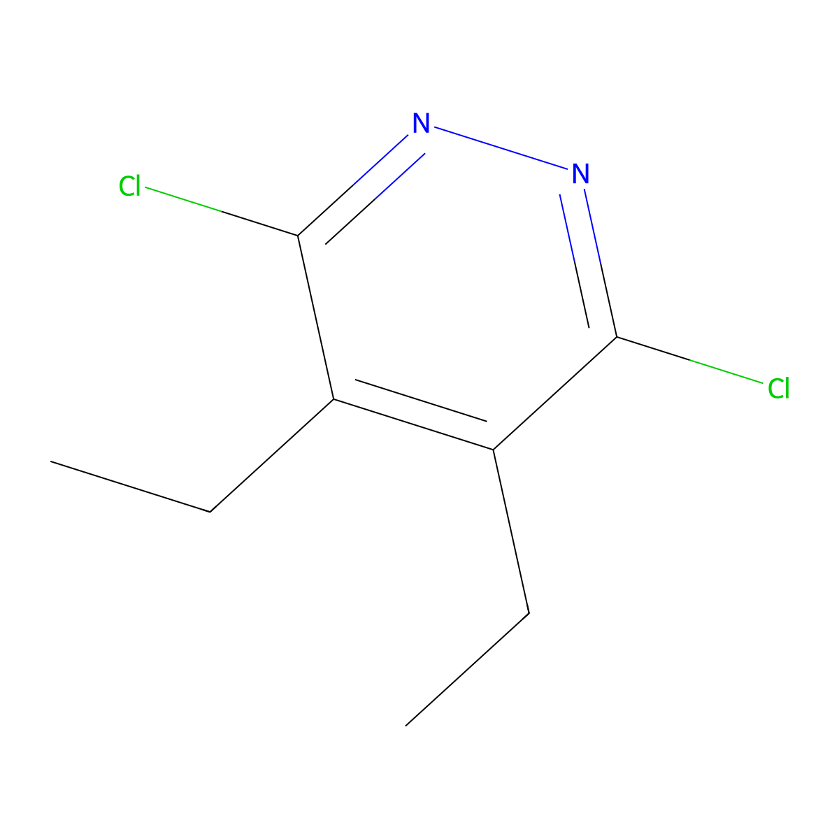 3,6-Dichloro-4,5-diethylpyridazine molecular structure, CAS 107228-53-5