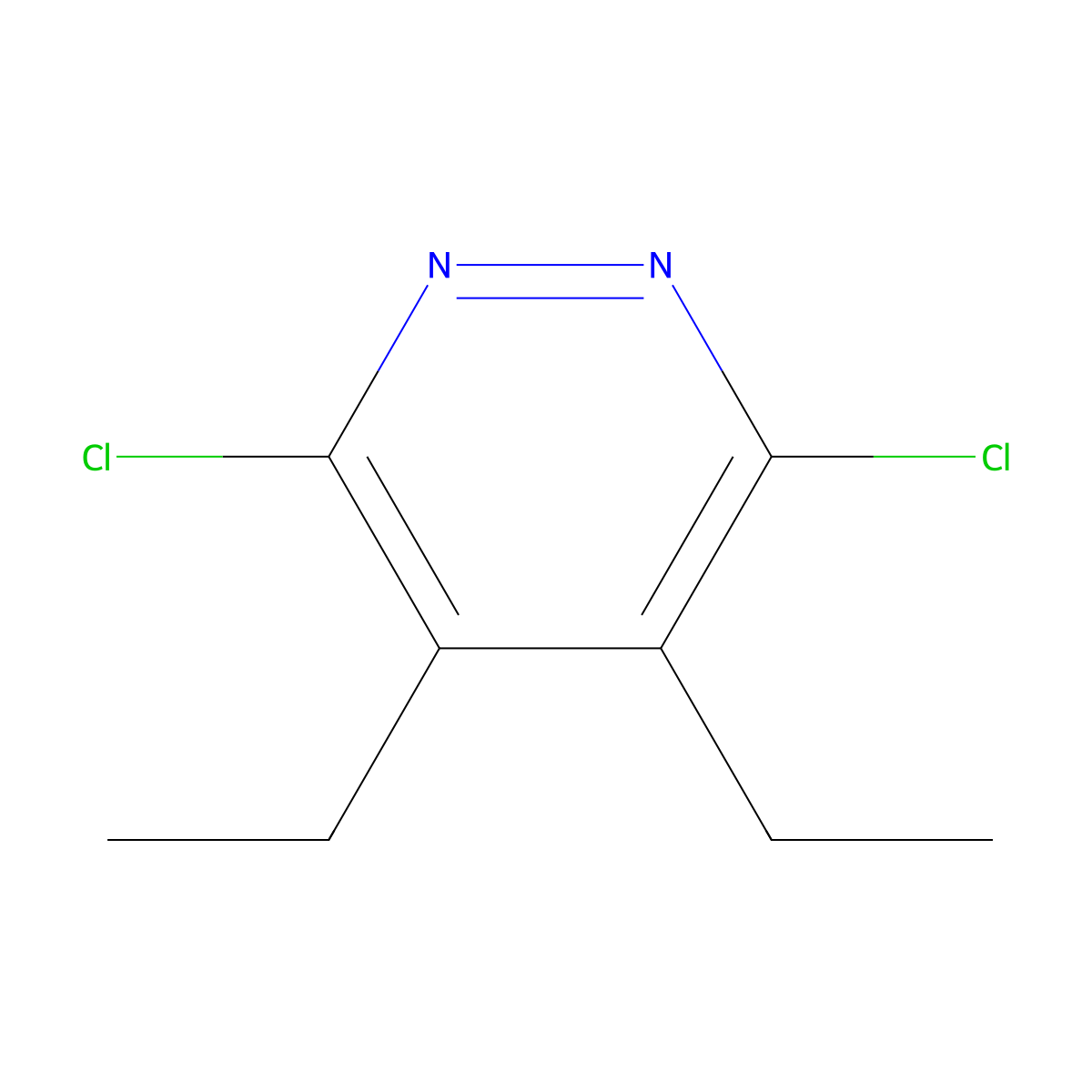 3,6-Dichloro-4,5-diethylpyridazine molecular structure, CAS 107228-53-5