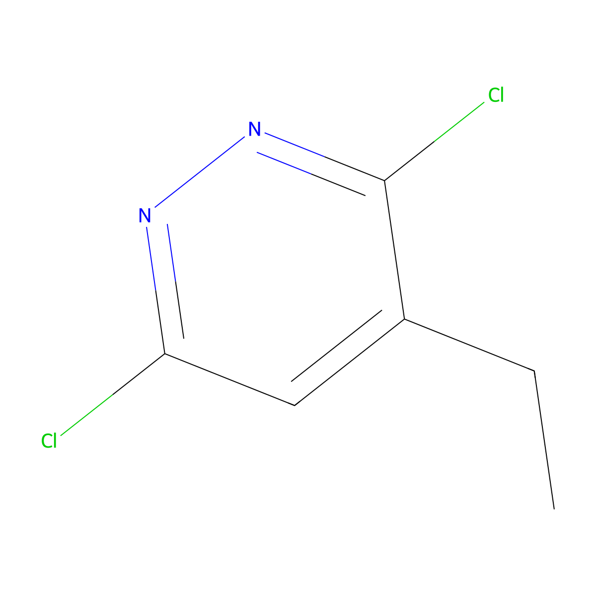3,6-Dichloro-4-ethylpyridazine molecular structure, CAS 107228-54-6