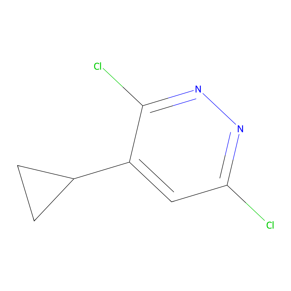 3,6-Dichloro-4-cyclopropylpyridazine molecular structure, CAS 107228-55-7