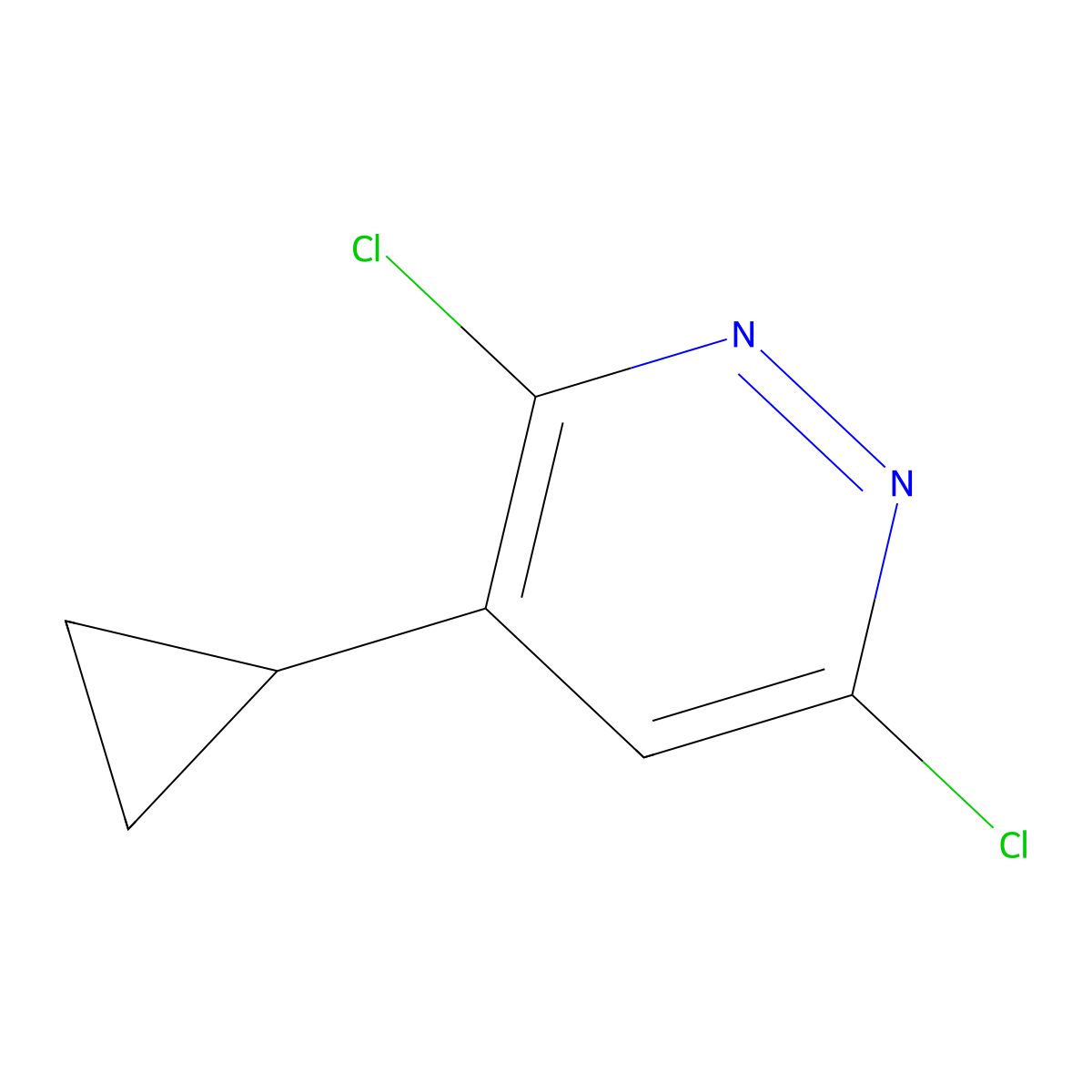 3,6-Dichloro-4-cyclopropylpyridazine molecular structure, CAS 107228-55-7
