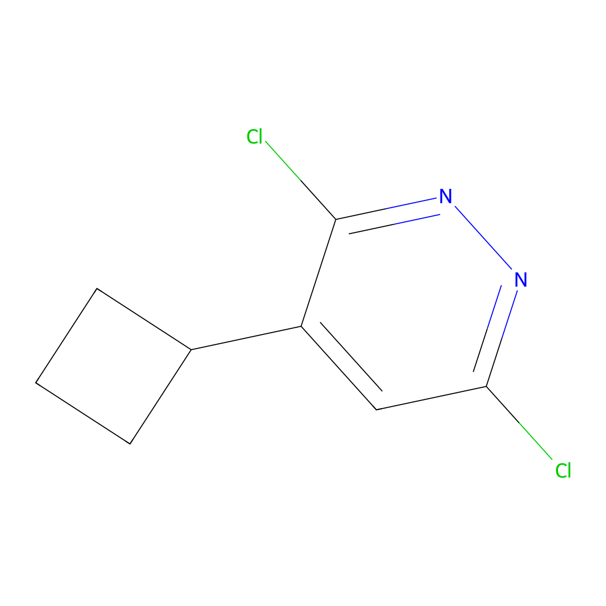 3,6-Dichloro-4-cyclobutylpyridazine molecular structure, CAS 107228-57-9