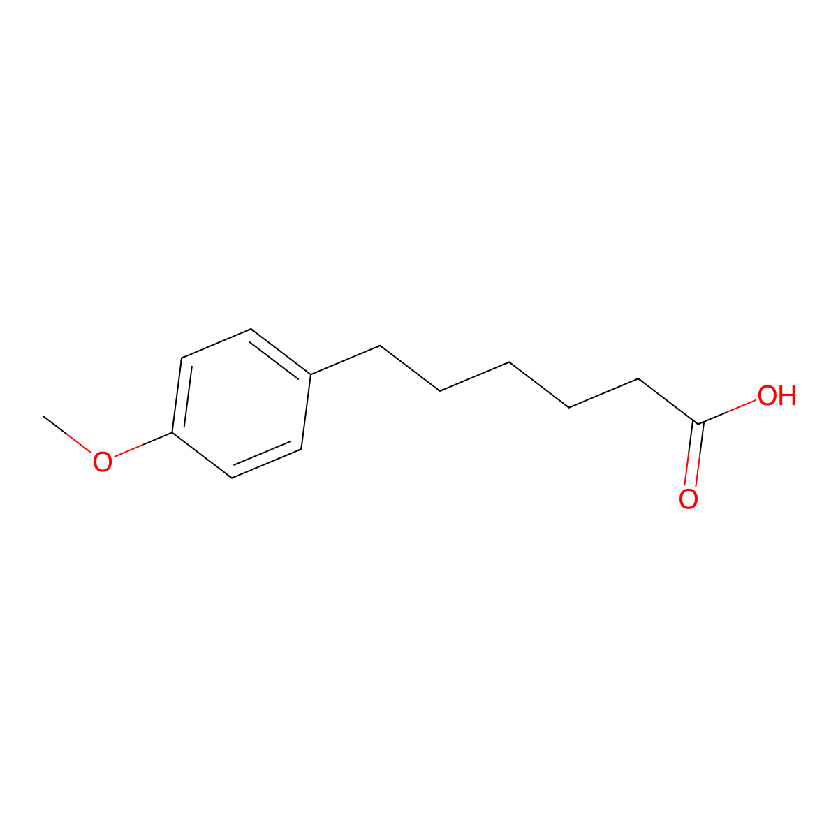 6-(4-Methoxyphenyl)hexanoic acid molecular structure, CAS 107228-87-5