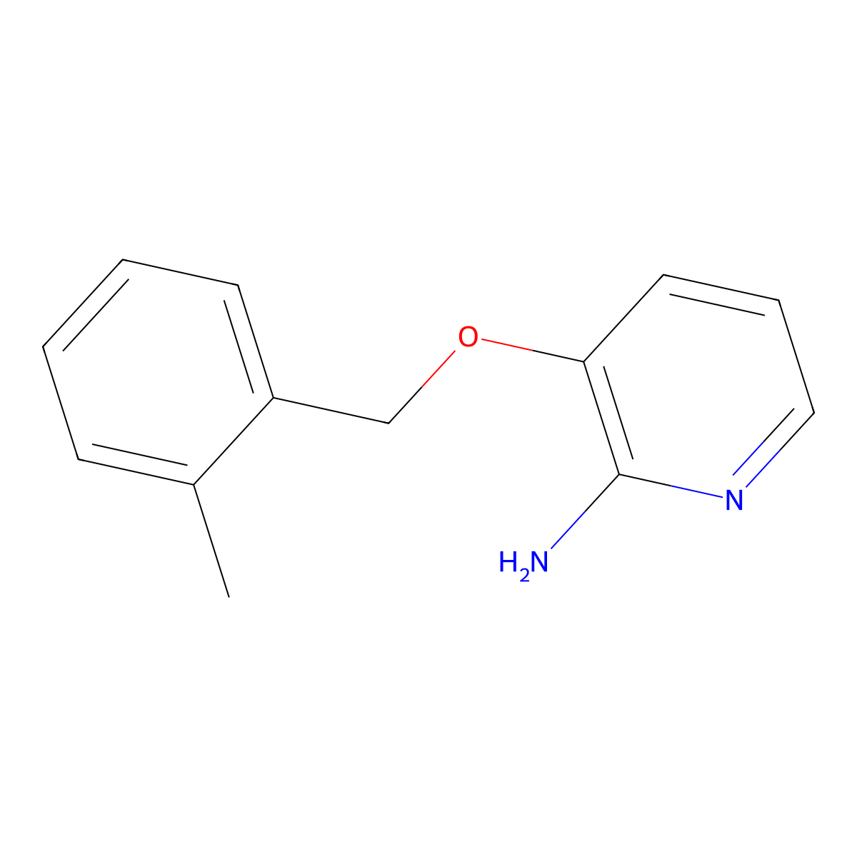 3-[(2-Methylphenyl)methoxy]pyridin-2-amine molecular structure, CAS 107229-58-3