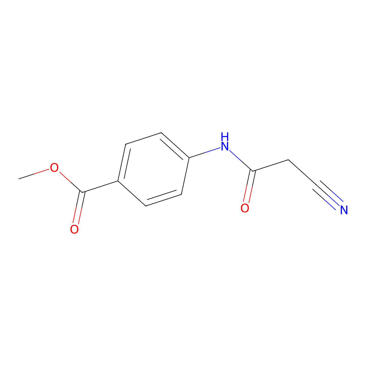 Methyl 4-[(cyanoacetyl)amino]benzoate molecular structure, CAS 107233-58-9