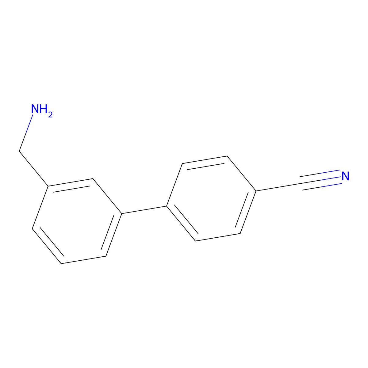 3'-(Aminomethyl)-[1,1'-biphenyl]-4-carbonitrile molecular structure, CAS 1072448-15-7
