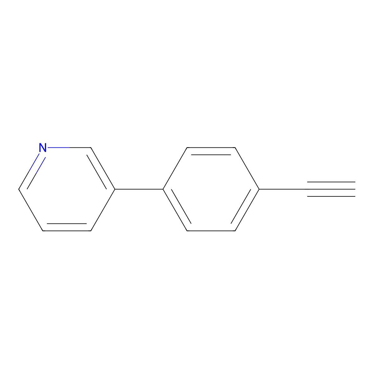 3-(4-Ethynylphenyl)pyridine molecular structure, CAS 1072448-42-0