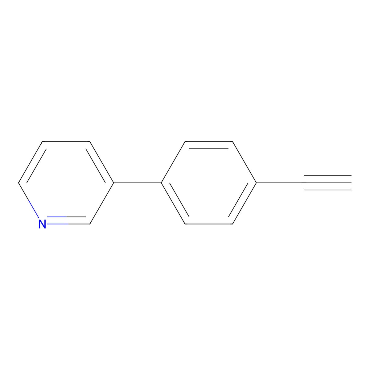 3-(4-Ethynylphenyl)pyridine molecular structure, CAS 1072448-42-0