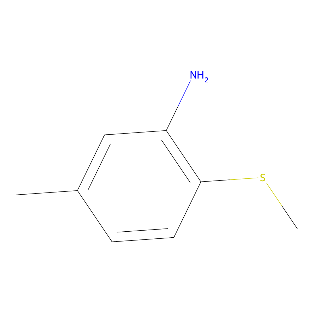 5-Methyl-2-(methylsulfanyl)aniline molecular structure, CAS 107254-80-8