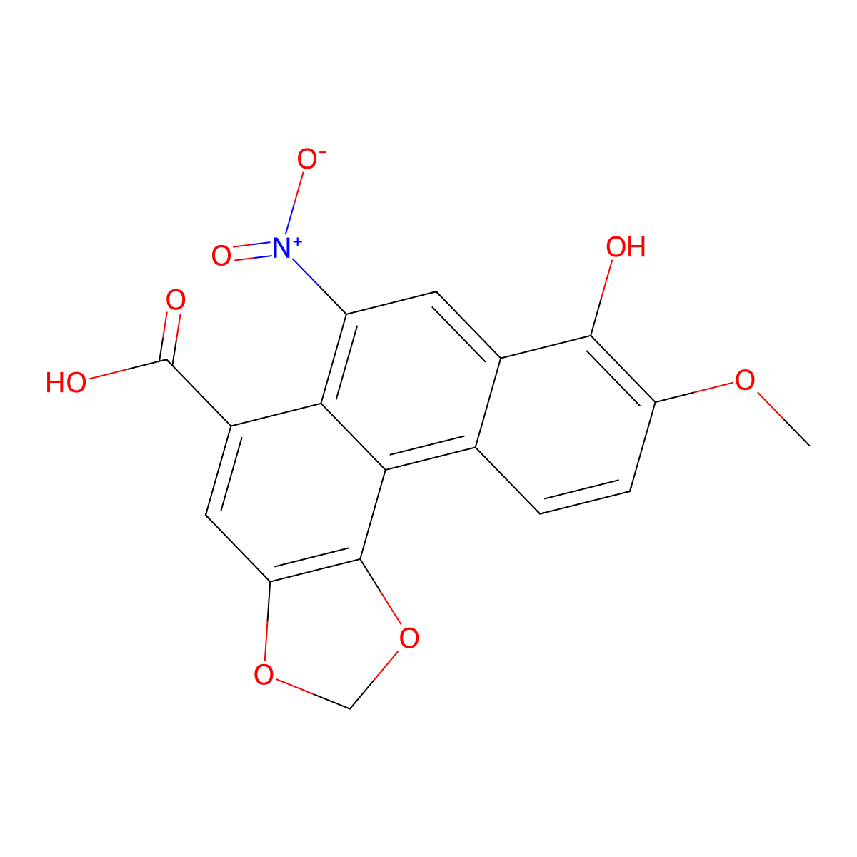 aristolochic acid E molecular structure, CAS 107259-48-3