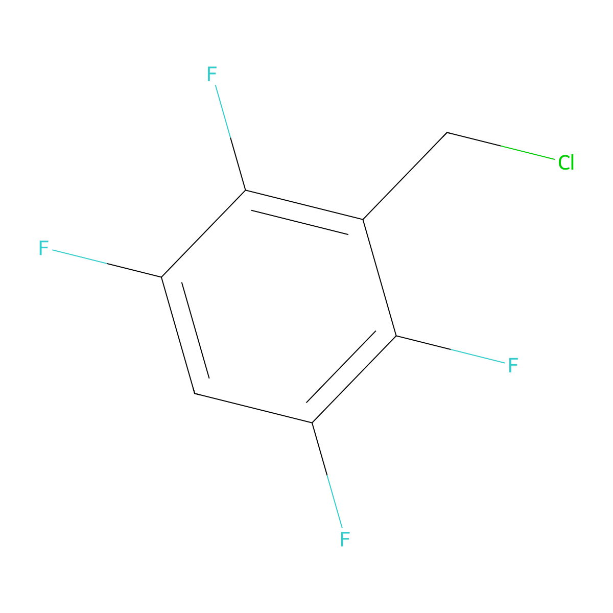 3-(Chloromethyl)-1,2,4,5-tetrafluorobenzene molecular structure, CAS 107267-44-7