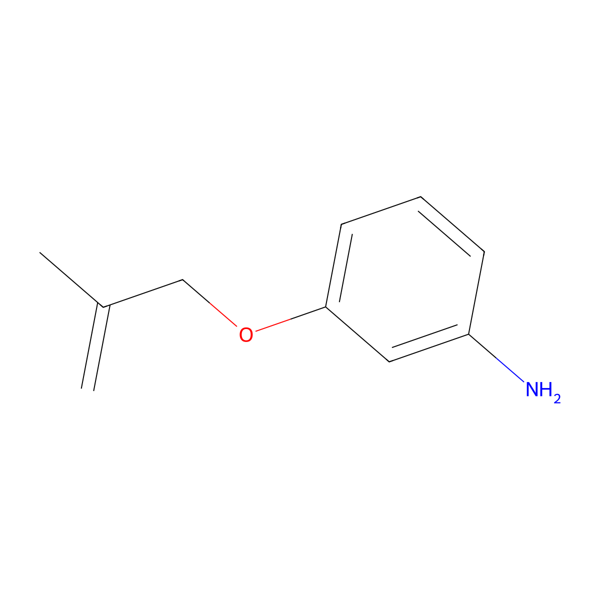 3-[(2-Methylprop-2-en-1-yl)oxy]aniline molecular structure, CAS 107268-37-1