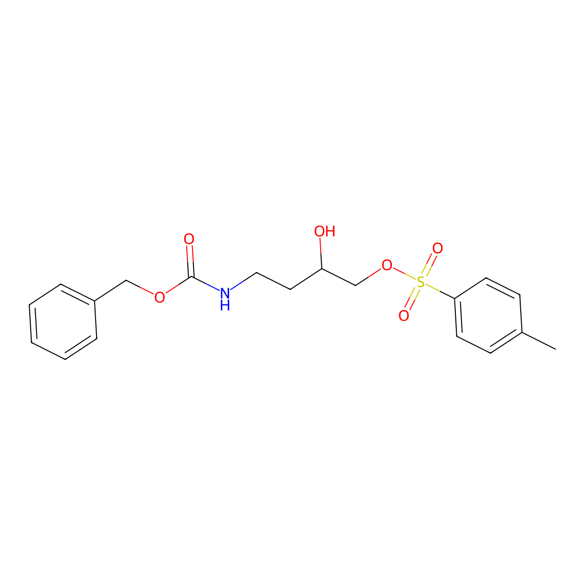 4-(((Benzyloxy)carbonyl)amino)-2-hydroxybutyl4-methylbenzenesulfonate molecular structure, CAS 1072792-91-6
