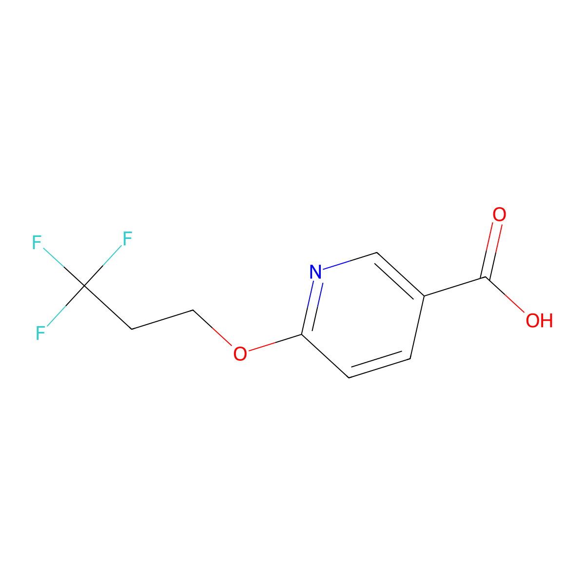 6-(3,3,3-Trifluoropropoxy)nicotinic acid molecular structure, CAS 1072855-39-0