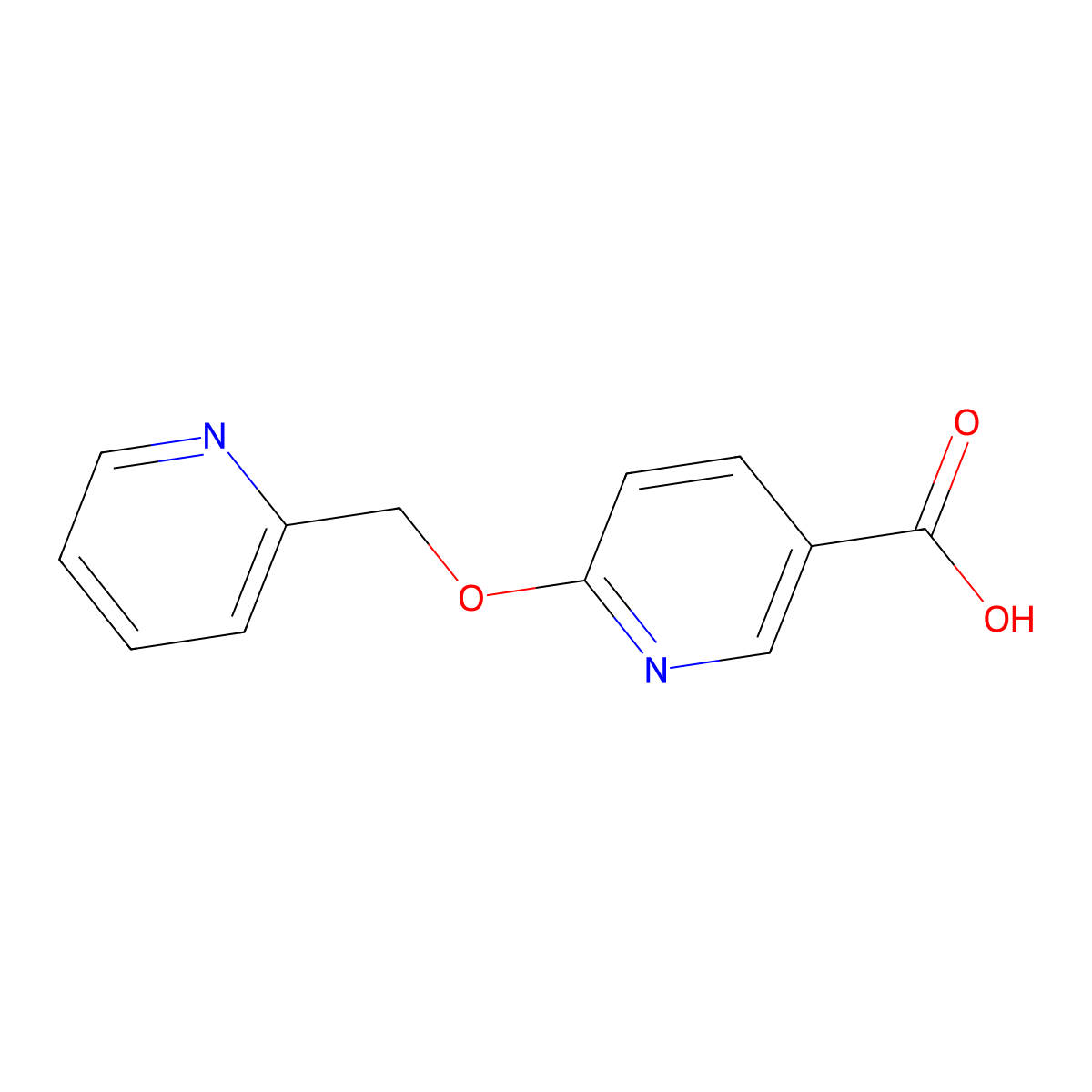 6-(Pyridin-2-ylmethoxy)nicotinic acid molecular structure, CAS 1072855-62-9