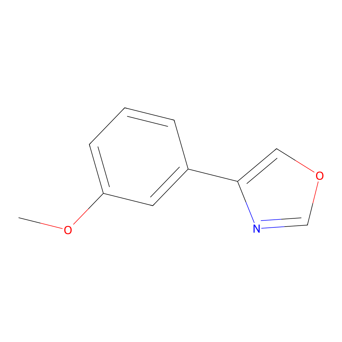 4-(3-Methoxyphenyl)oxazole molecular structure, CAS 1072880-82-0