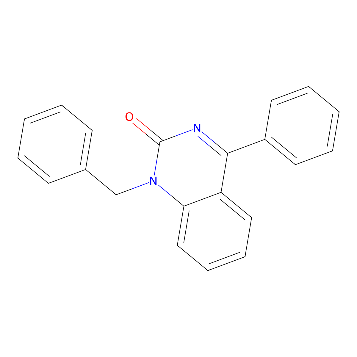 1-Benzyl-4-phenylquinazolin-2(1H)-one molecular structure, CAS 107289-00-9