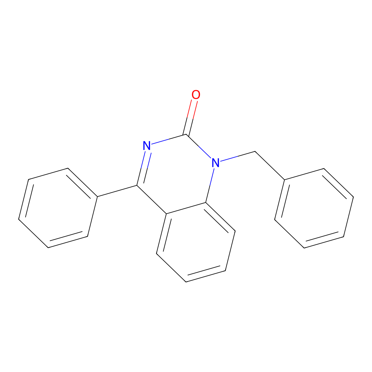 1-Benzyl-4-phenylquinazolin-2(1H)-one molecular structure, CAS 107289-00-9