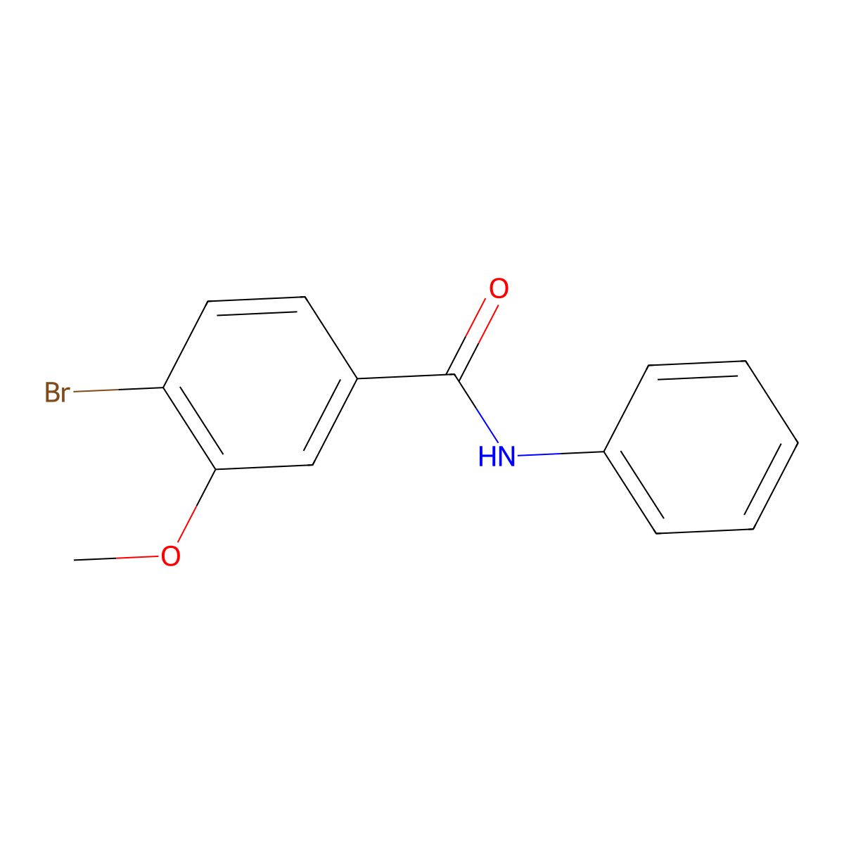 4-Bromo-3-methoxy-N-phenylbenzamide molecular structure, CAS 1072944-33-2