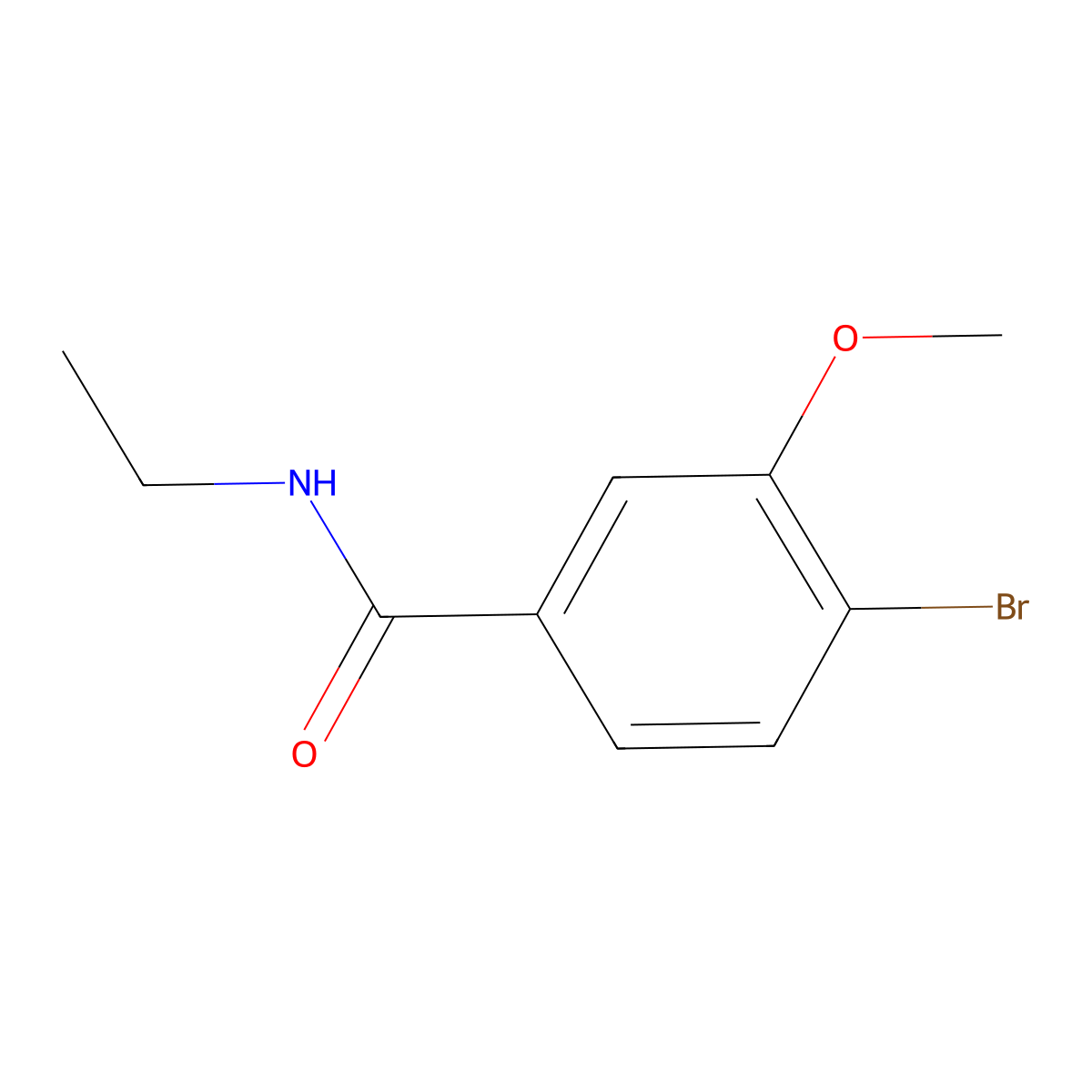 4-Bromo-N-ethyl-3-methoxybenzamide molecular structure, CAS 1072944-41-2