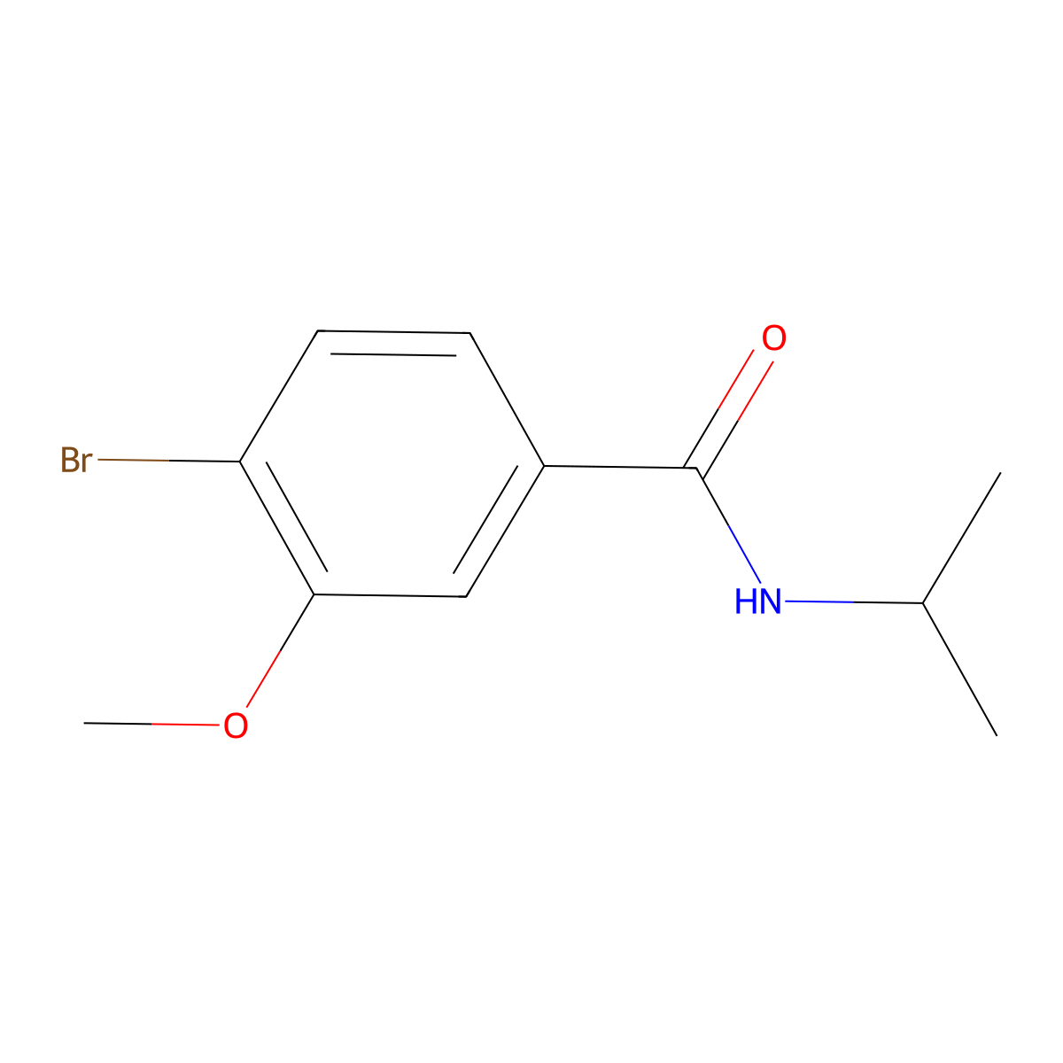 N-Isopropyl 4-bromo-3-methoxybenzamide molecular structure, CAS 1072944-42-3