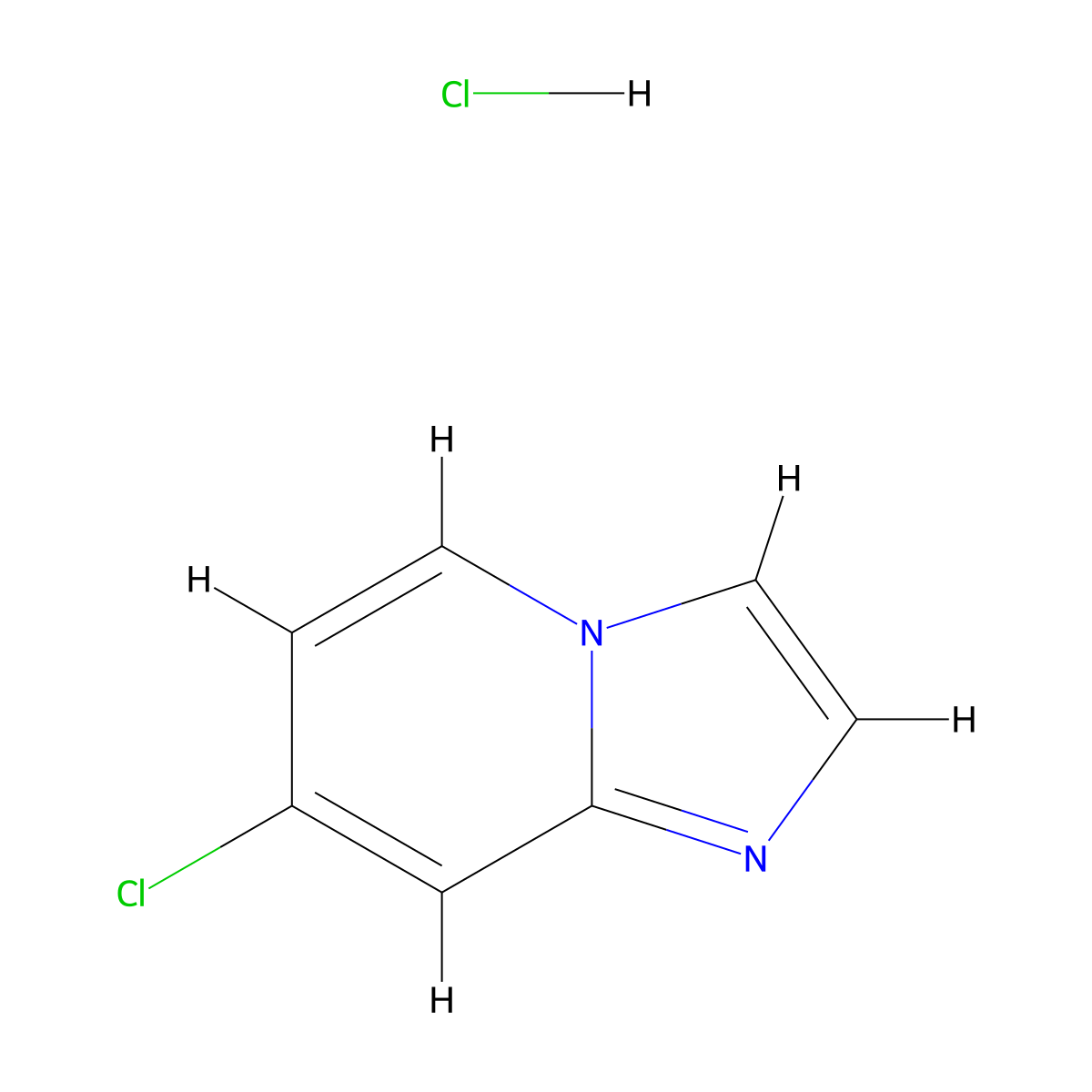7-Chloroimidazo[1,2-a]pyridine hydrochloride molecular structure, CAS 1072944-43-4
