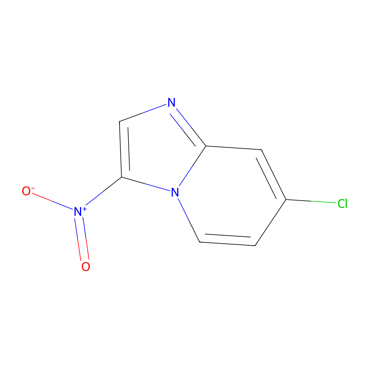 7-Chloro-3-nitroimidazo[1,2-a]pyridine molecular structure, CAS 1072944-44-5