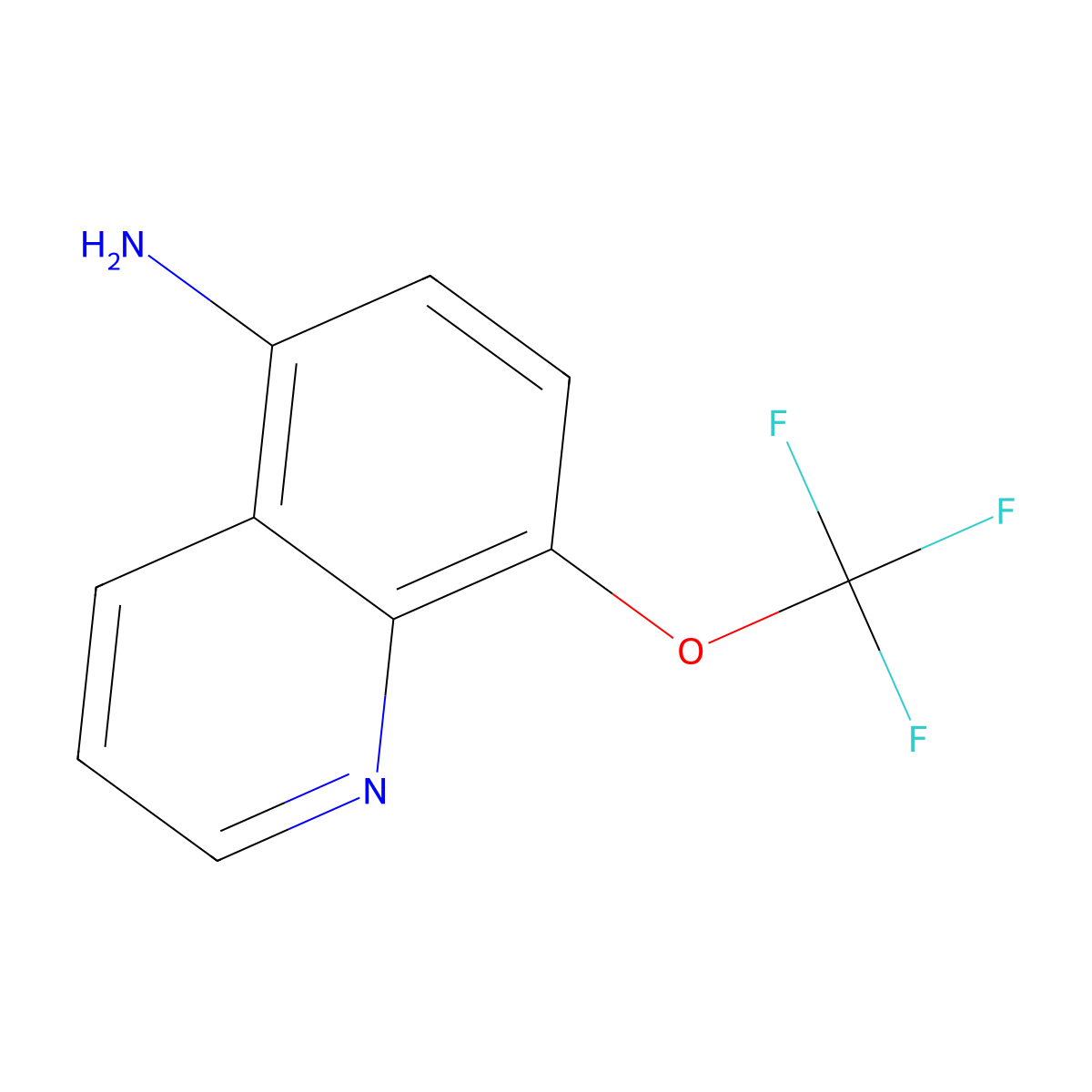 8-(Trifluoromethoxy)quinolin-5-amine molecular structure, CAS 1072944-53-6