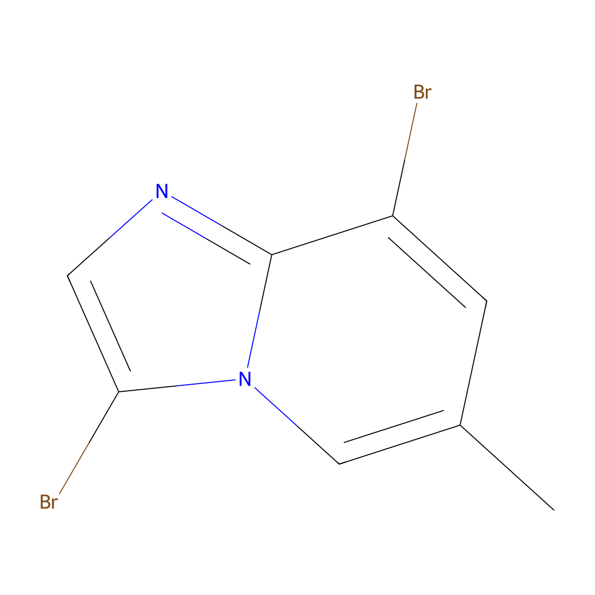 3,8-Dibromo-6-methylimidazo[1,2-a]pyridine molecular structure, CAS 1072944-58-1