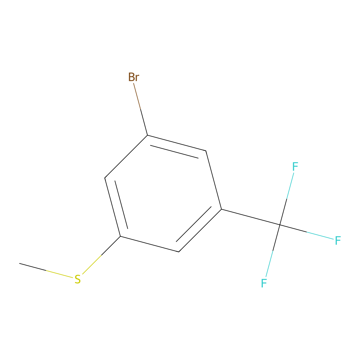3-Bromo-5-trifluoromethylthioanisole molecular structure, CAS 1072944-92-3