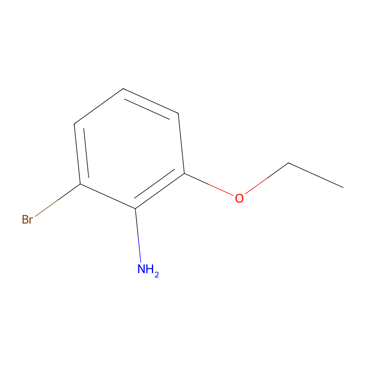 2-Bromo-6-ethoxyaniline molecular structure, CAS 1072945-59-5