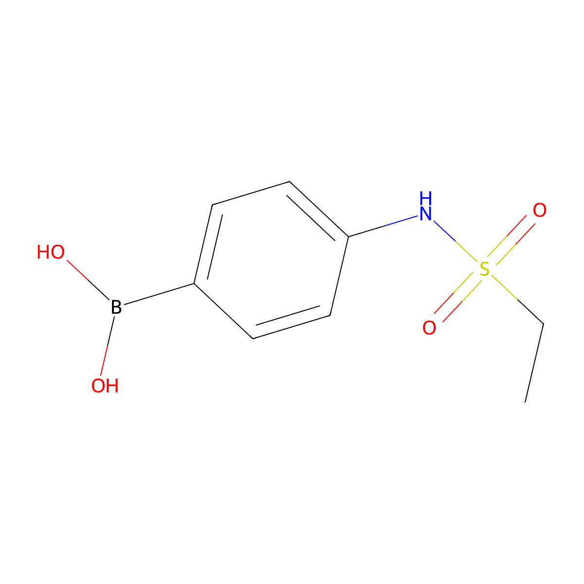 (4-(Ethylsulfonamido)phenyl)boronic acid molecular structure, CAS 1072945-62-0