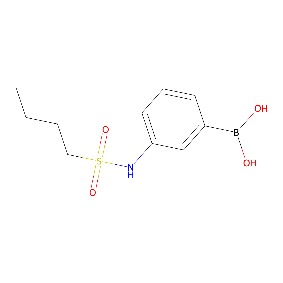 3-(Butylsulfonamido)phenylboronic acid molecular structure, CAS 1072945-65-3