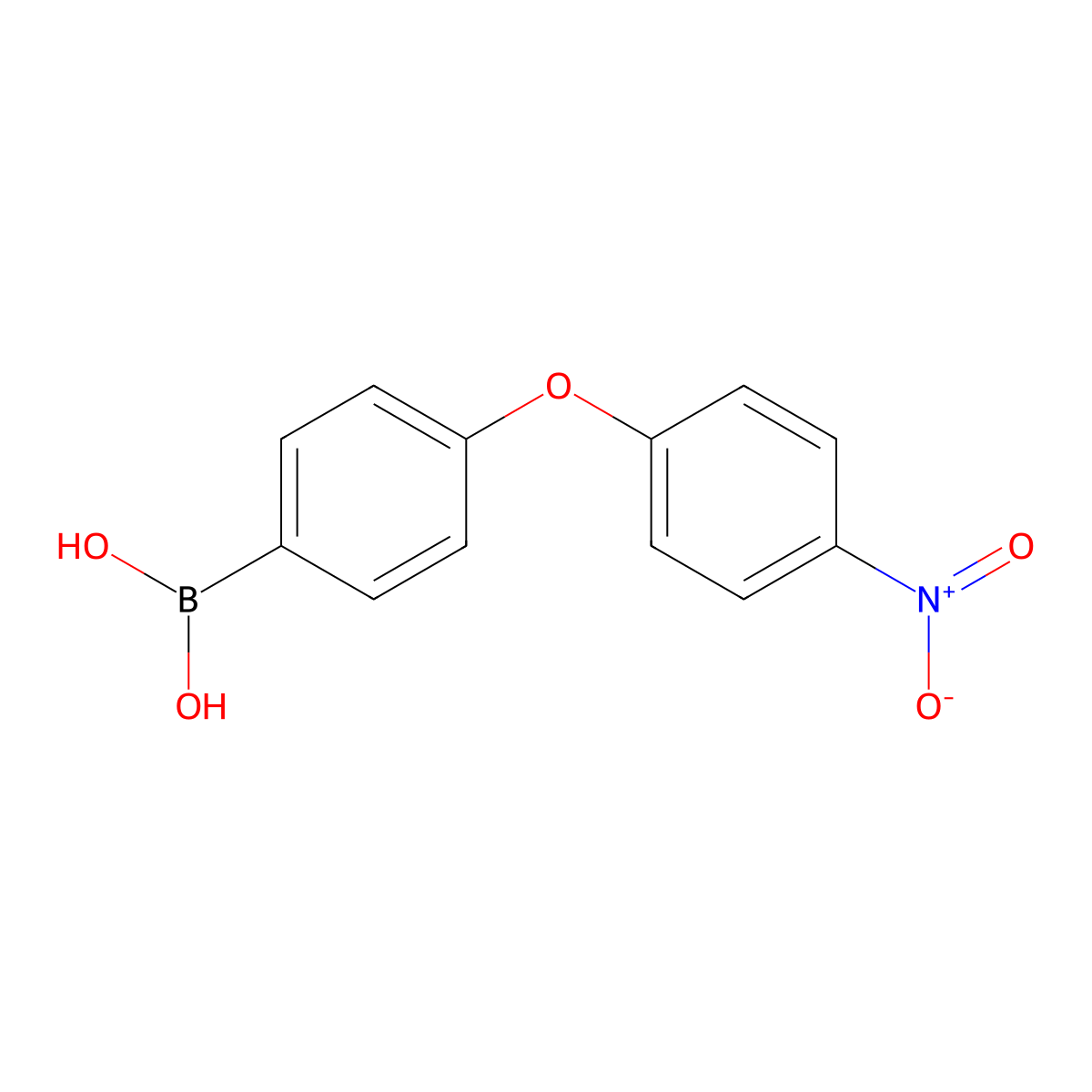 (4-(4-Nitrophenoxy)phenyl)boronic acid molecular structure, CAS 1072945-82-4