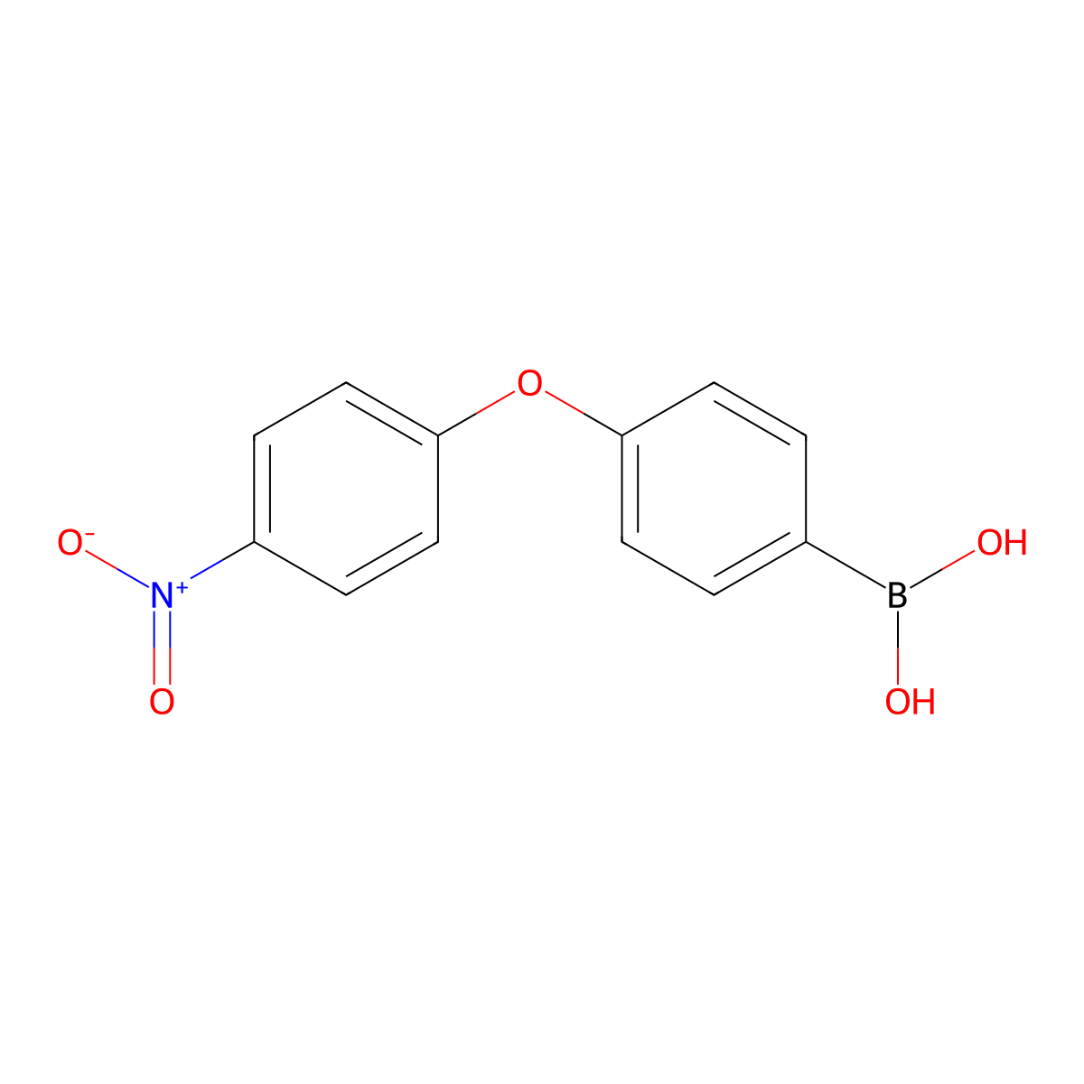(4-(4-Nitrophenoxy)phenyl)boronic acid molecular structure, CAS 1072945-82-4
