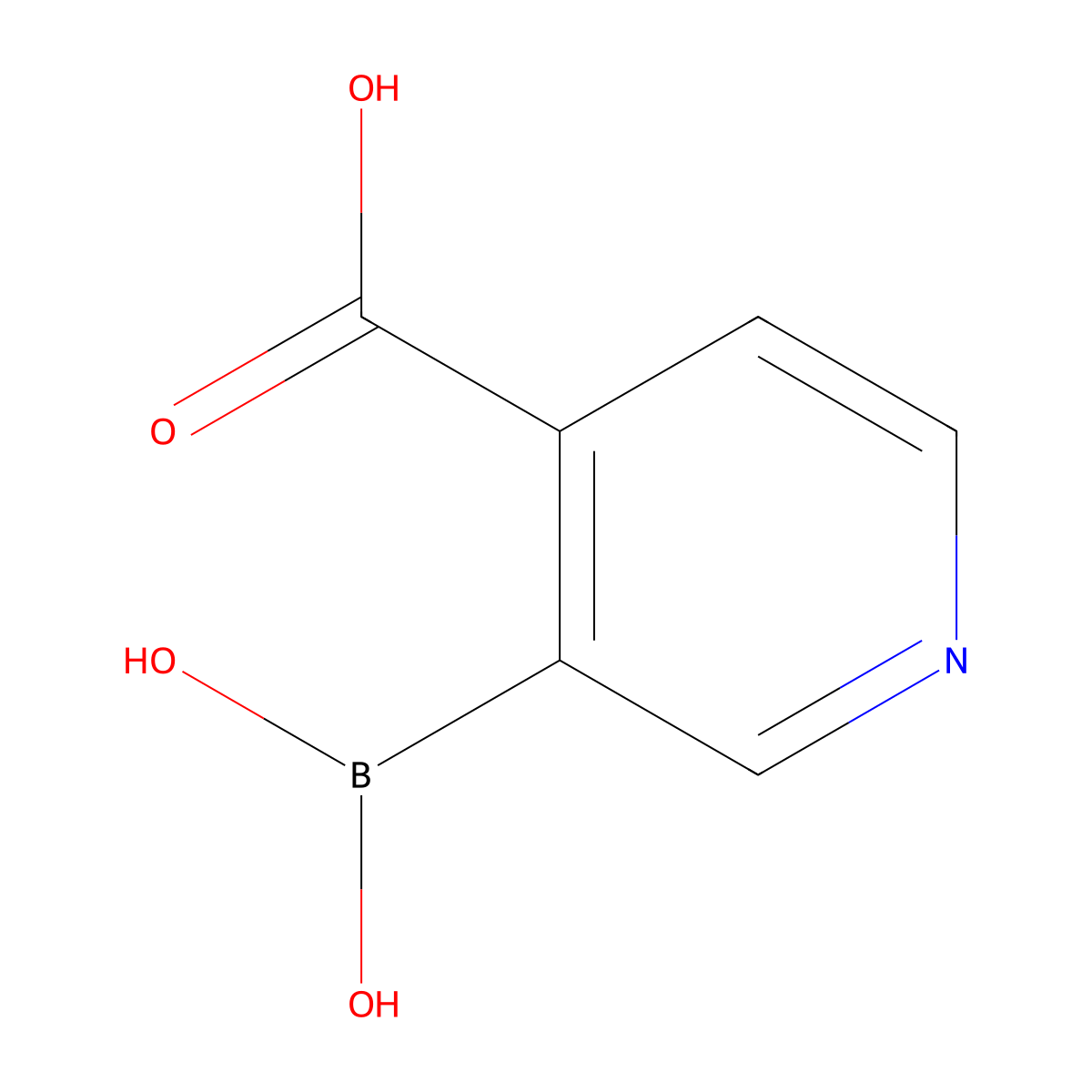 3-Boronoisonicotinic acid molecular structure, CAS 1072946-05-4