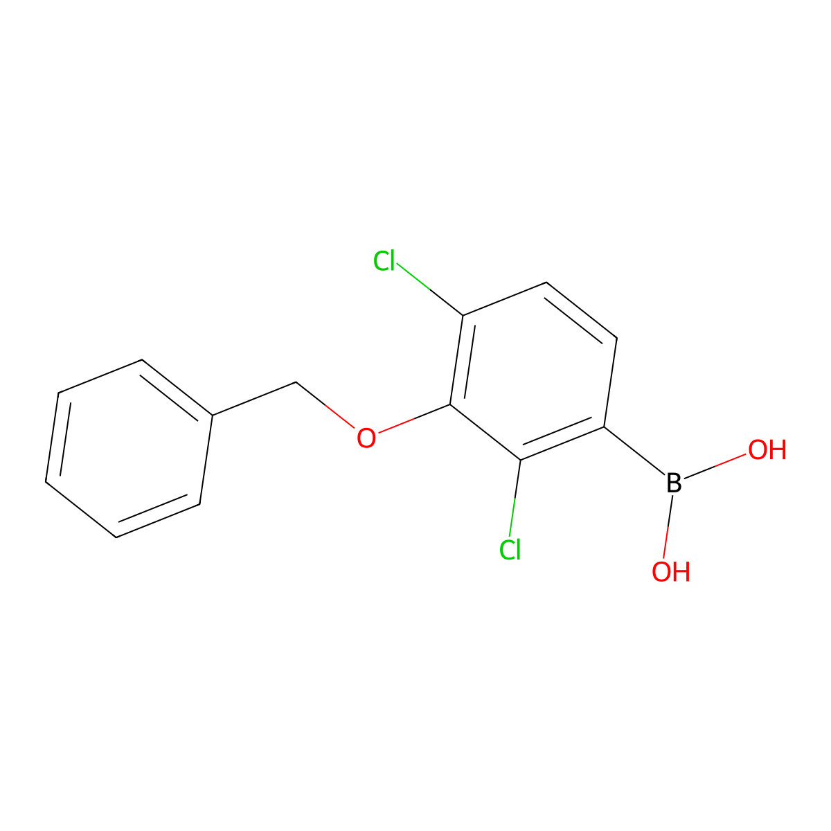 3-(Benzyloxy)-2,4-dichlorophenylboronic acid molecular structure, CAS 1072946-32-7