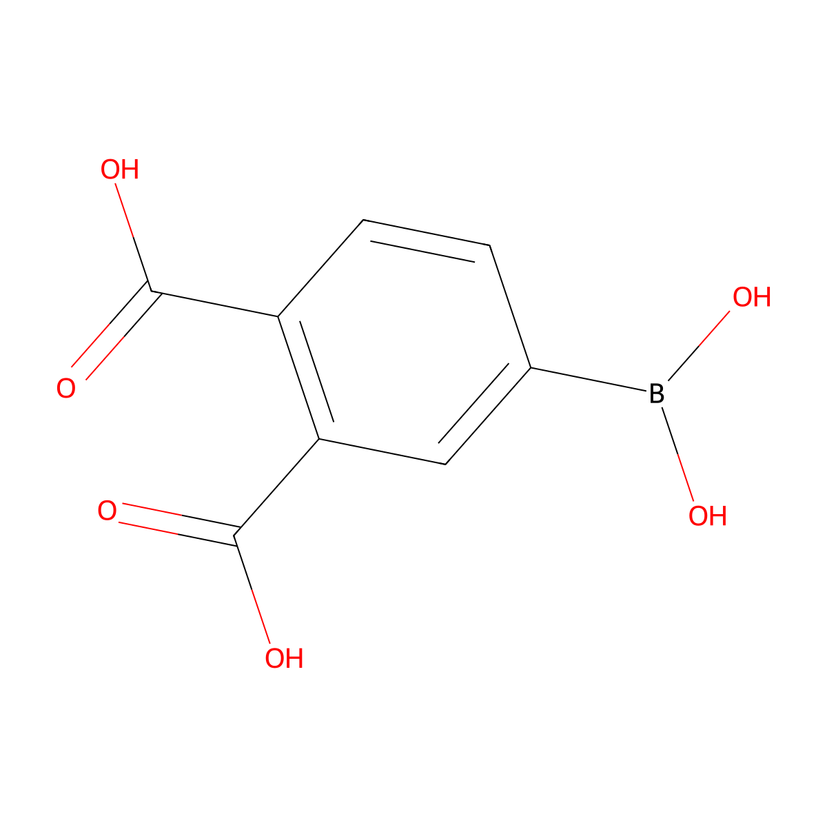 4-Boronophthalic acid molecular structure, CAS 1072946-35-0