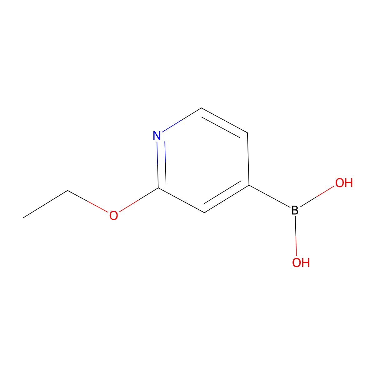 2-Ethoxypyridine-4-boronic acid molecular structure, CAS 1072946-58-7