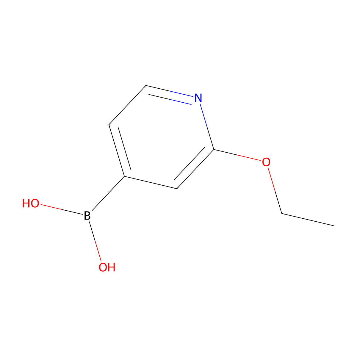 2-Ethoxypyridine-4-boronic acid molecular structure, CAS 1072946-58-7