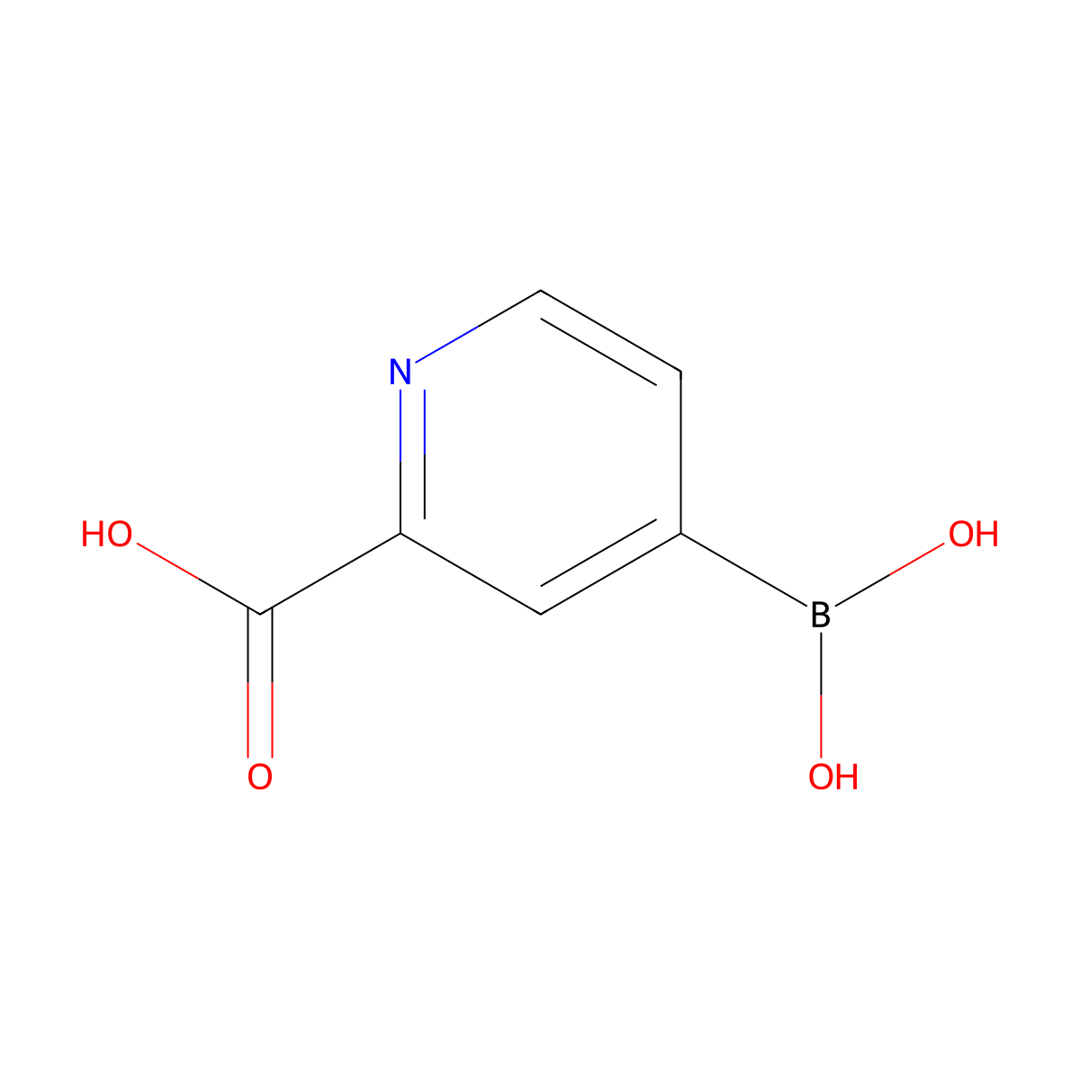 4-Boronopicolinic acid molecular structure, CAS 1072946-59-8