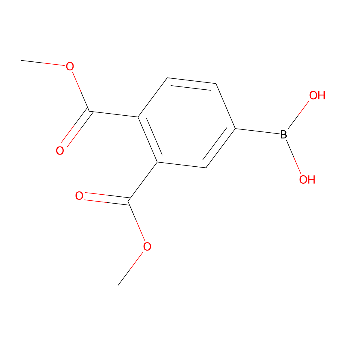 3,4-Bis(methoxycarbonyl)phenylboronic acid molecular structure, CAS 1072951-51-9