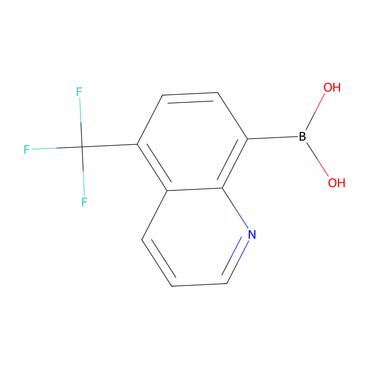 5-Trifluoromethylquinoline-8-boronic acid molecular structure, CAS 1072951-55-3