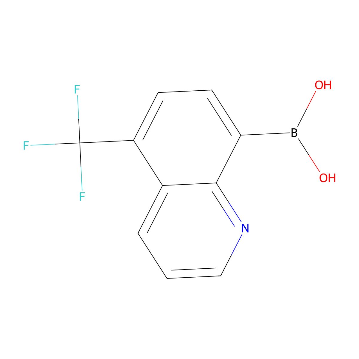 5-Trifluoromethylquinoline-8-boronic acid molecular structure, CAS 1072951-55-3