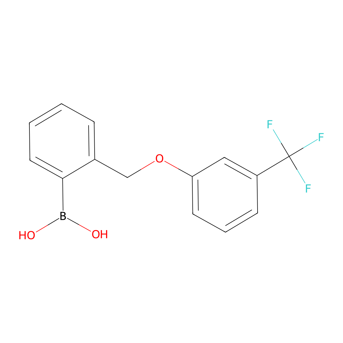 (2-((3-(Trifluoromethyl)phenoxy)methyl)phenyl)boronic acid molecular structure, CAS 1072951-60-0
