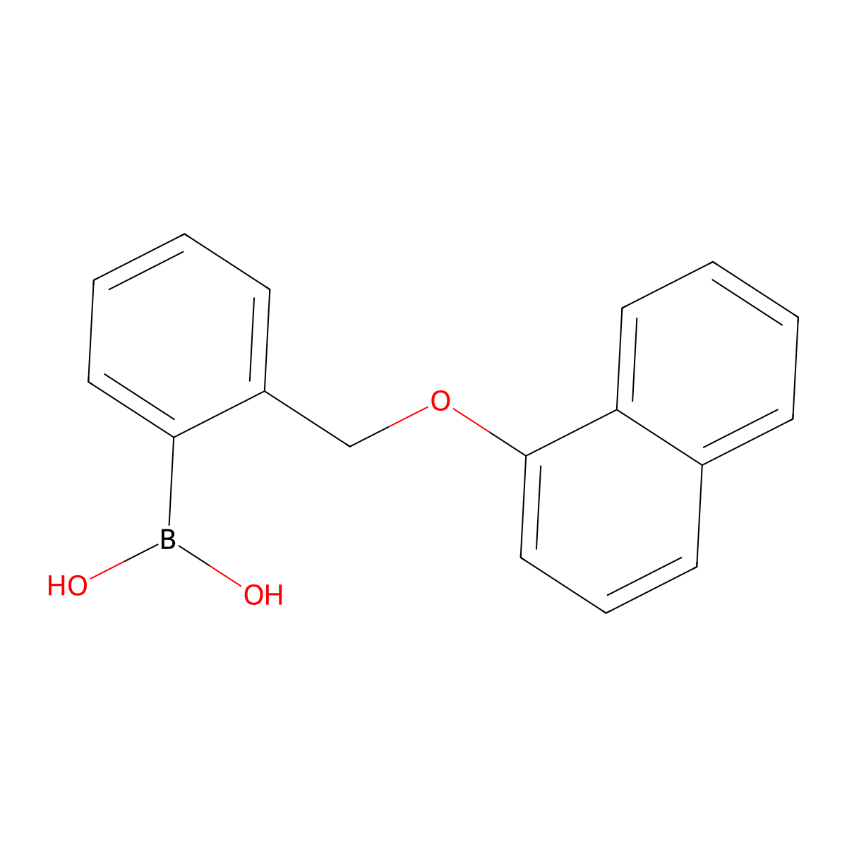 B-[2-[(1-Naphthalenyloxy)methyl]phenyl]boronic acid molecular structure, CAS 1072951-77-9