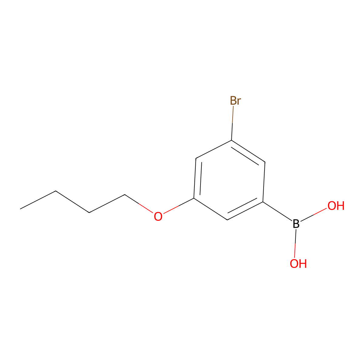 (3-Bromo-5-butoxyphenyl)boronic acid molecular structure, CAS 1072951-84-8